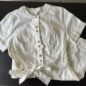 NEW Womens Romper White